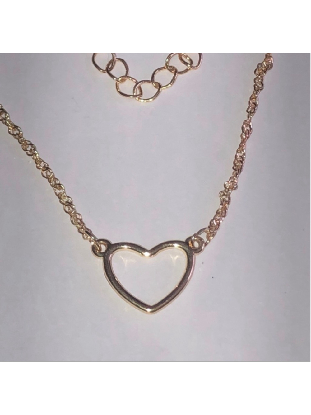 Jasmine Lane Gold Tone Dainty Boho Heart Necklace